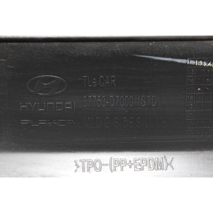 87753-D7000 COPPIA MINIGONNE SOTTOPORTA LATERALI HYUNDAI TUCSON (TL)(2015 >) 1.7 CRDI 141CV 104KW D4FD