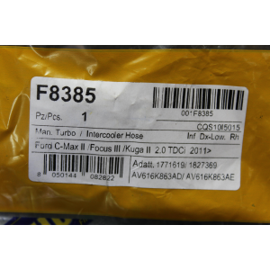 F8385 TUBO MANICOTTO INTERCOOLER TURBO FORD KUGA 2 II (DM2)(2012>) 2.0TDCI