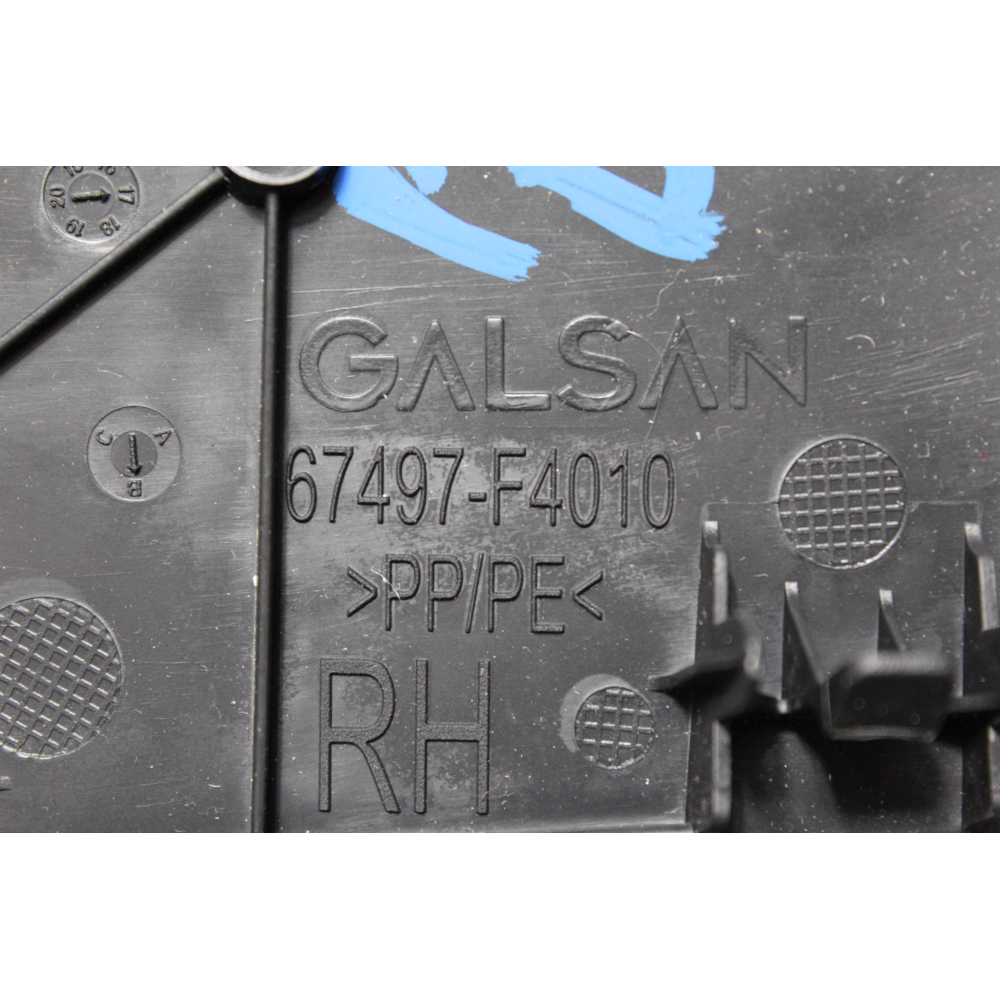 67497-F4010 MODANATURA SPORTELLO POSTERIORE DESTRA INTERNA TOYOTA C-HR (2016>) 1.8 HYBRID 2ZR-FXE