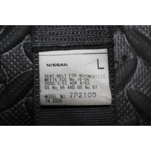 7P2100 CINTURA SICUREZZA POSTERIORE CENTRALE NISSAN PATHFINDER 3 III (R51)(2005 >)