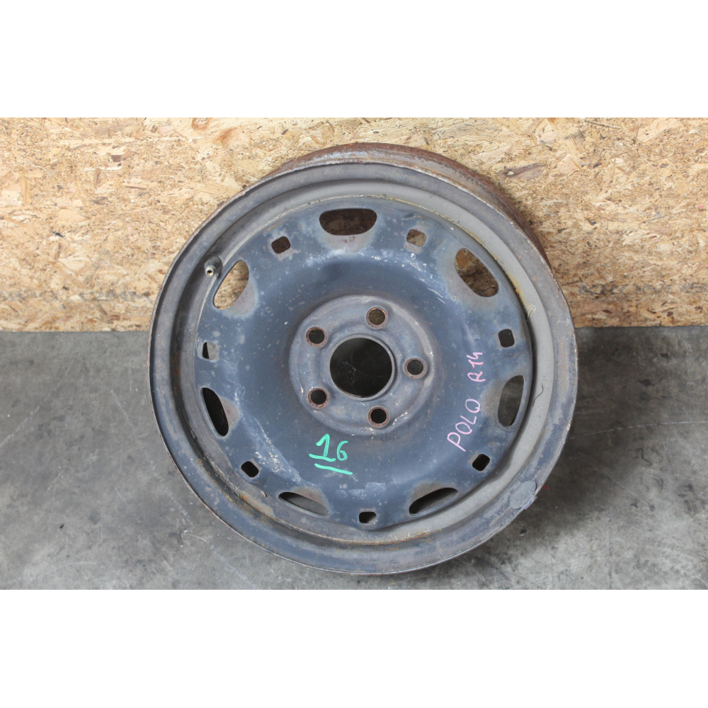 6Q0601027A R14 CERCHIO SINGOLO IN FERRO VW POLO (9N)(2001-2012)