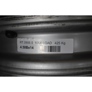 4.50BX14 R14 RT.0906.S CERCHIO SINGOLO IN FERRO PIAGGIO PORTER MAXXI