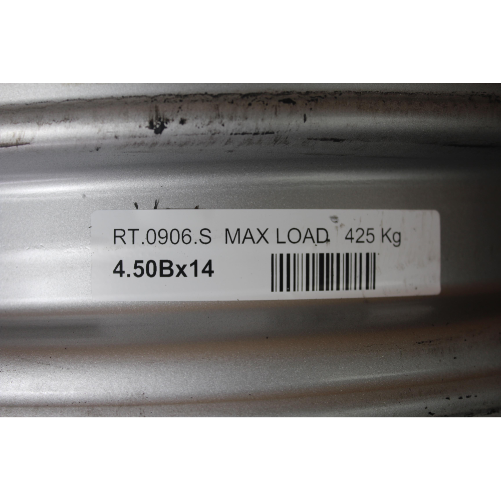 4.50BX14 R14 RT0906S CERCHIO SINGOLO IN FERRO PIAGGIO PORTER MAXXI