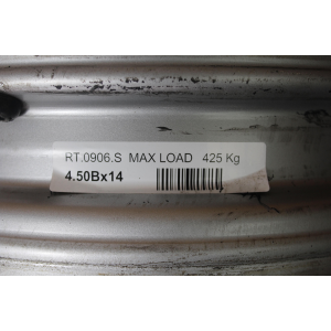 4.50BX14 R14 RT0906S CERCHIO SINGOLO IN FERRO PIAGGIO PORTER MAXXI