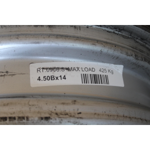 4.50BX14 R14 RT0906S CERCHIO SINGOLO IN FERRO PIAGGIO PORTER MAXXI