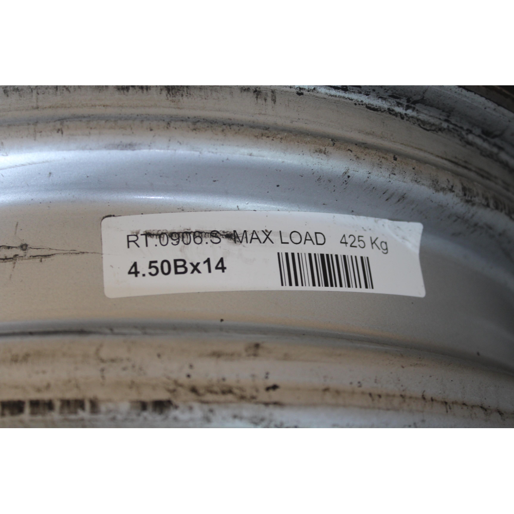 4.50BX14 R14 RT0906S CERCHIO SINGOLO IN FERRO PIAGGIO PORTER MAXXI