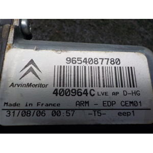 MOTORINO ALZAVETRO ANT DX CITROEN C4 GRAND PICASSO 1 (UA) [06-13] 9654087780