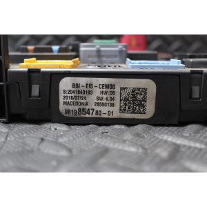 9819854780 CENTRALINA SCATOLA PORTAFUSIBILI PEUGEOT 3008 SUV (2016 >) 2.0 BlueHDi 180 177CV 130KW AH01 // EHZ