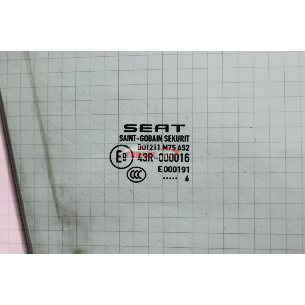 5F4845202A VETRO SCENDENTE PORTA ANTERIORE DESTRA SEAT LEON (5F1)(2012 >) 1.6TDI 81KW 110CV CXXB