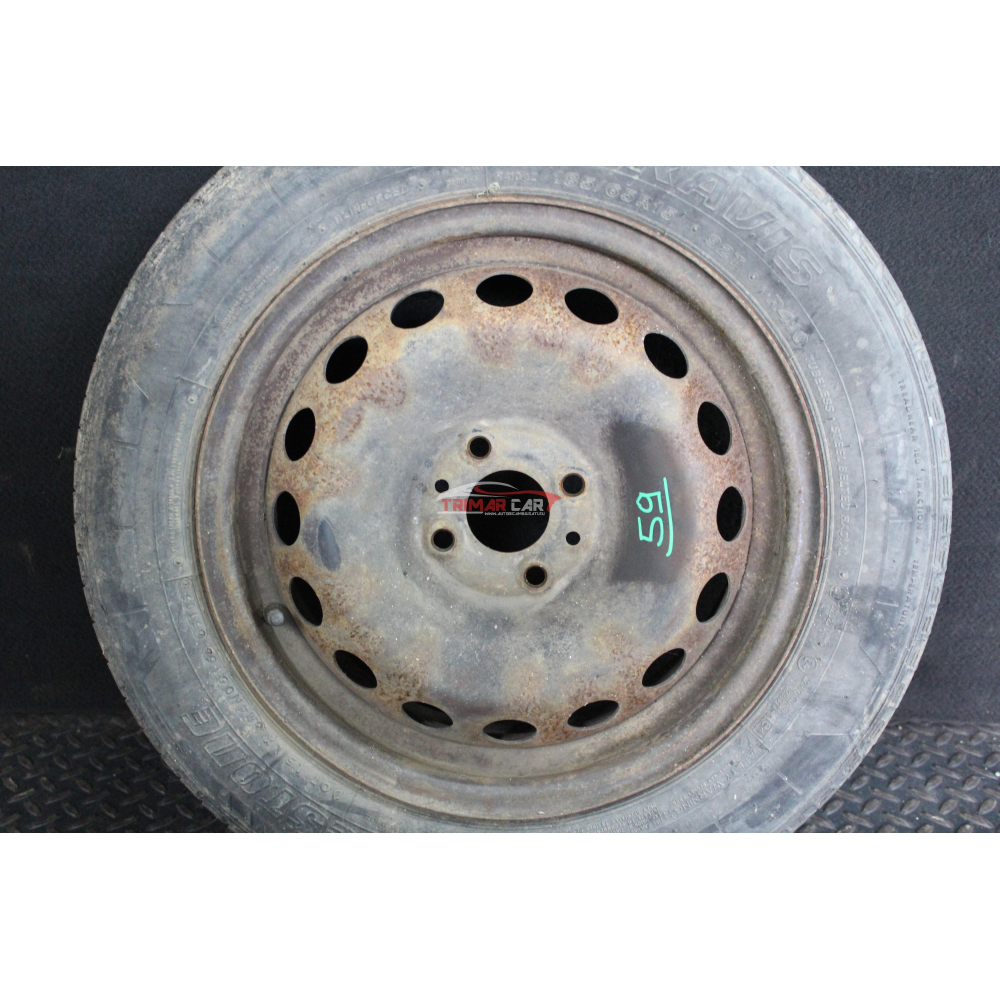 R15 51975739 CERCHIO SINGOLO IN FERRO FIAT DOBLO Cargo 1 (223)(05-10)  1.3 JTD 75 CV 199A2000