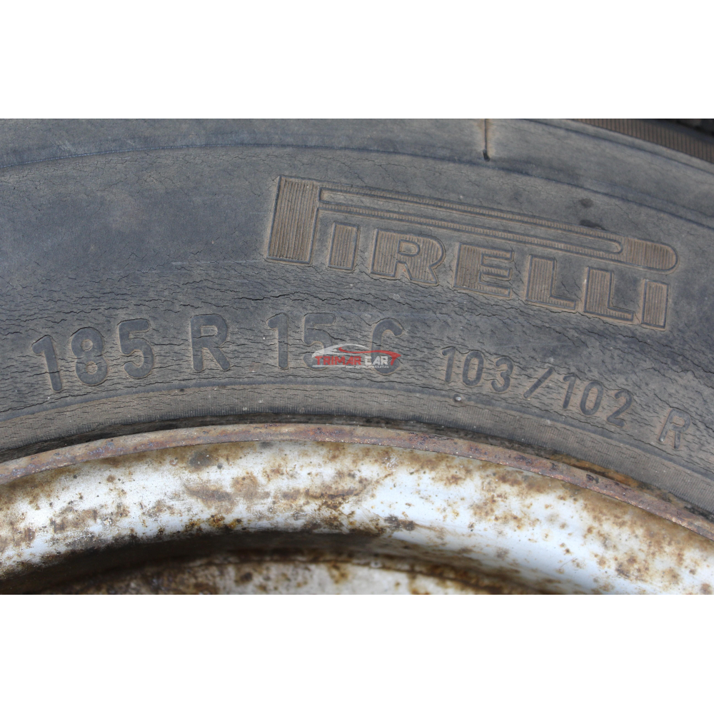 R15 CERCHIO SINGOLO IN FERRO +GOMMA PIRELLI 185R15C FORD TRANSIT AUTOBUS (E)(1994-2000)