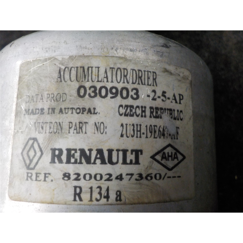 FILTRO ESSICCATORE CLIMATIZZATORE A/C RENAULT SCENIC 2 (JM) [03-09] 8200247360