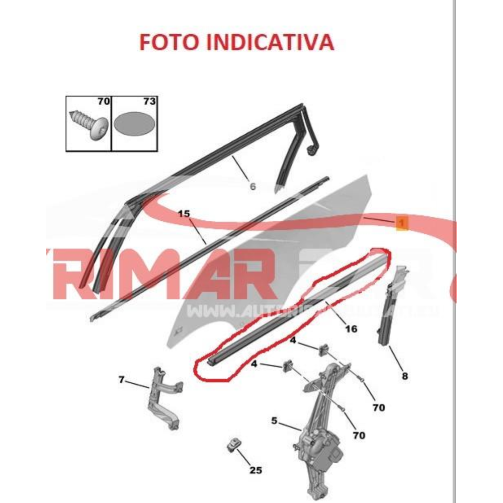9813660480 RASCHIAVETRO INTERNO POSTERIORE SINISTRO PEUGEOT 5008 2 II(2016 >) 1.5 BlueHDi 131CV 96KW YHZ YH01 DV5RC
