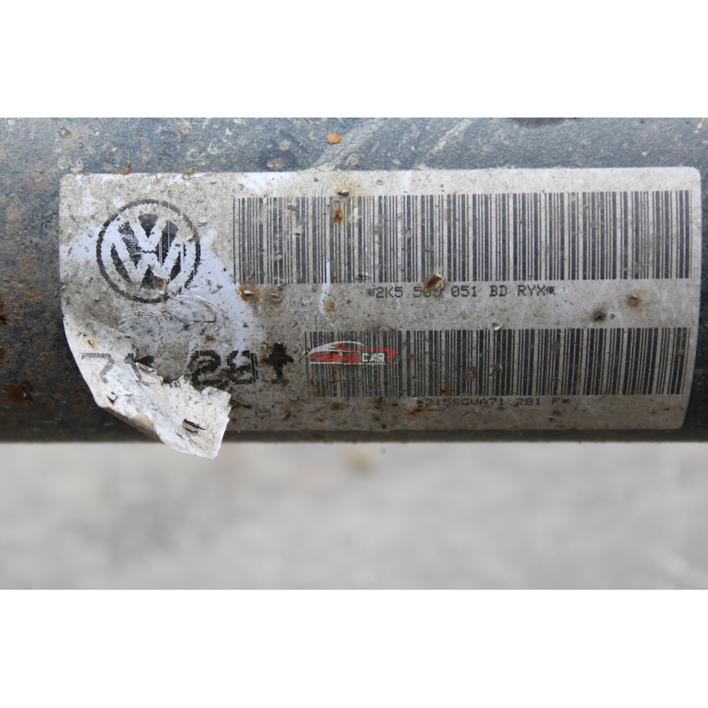 2K5500051BD PONTE ASSALE POSTERIORE + DIFFERENZIALE VOLKSWAGEN CADDY 4 IV FURGONATO (2015 >) 2.0 TDI 4MOTION 90KW 122CV DFS