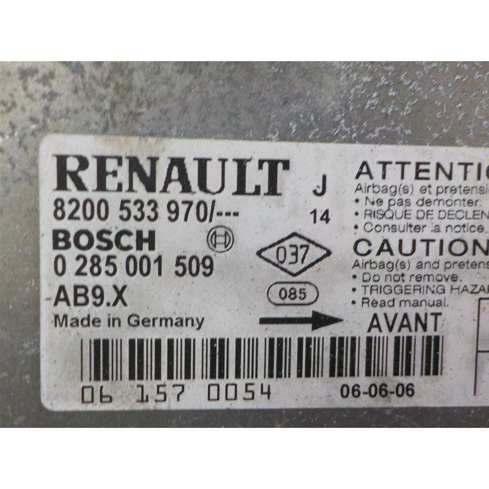 CENTRALINA SENSORE AIRBAG RENAULT MODUS / GRAND MODUS (JP) [04-12] 8200533970