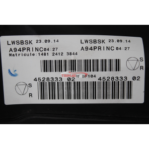 452833302 CENTRALINA SCATOLA PORTAFUSIBILI PEUGEOT 2008 (CU)(2013 >) 1.6 HDI 92CV 68KW 9H06 9HP