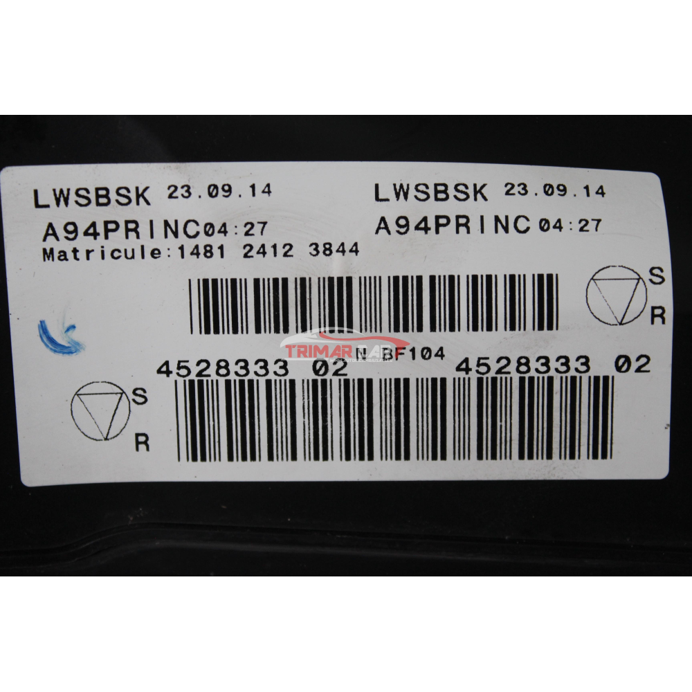 452833302 CENTRALINA SCATOLA PORTAFUSIBILI PEUGEOT 2008 (CU)(2013 >) 1.6 HDI 92CV 68KW 9H06 9HP