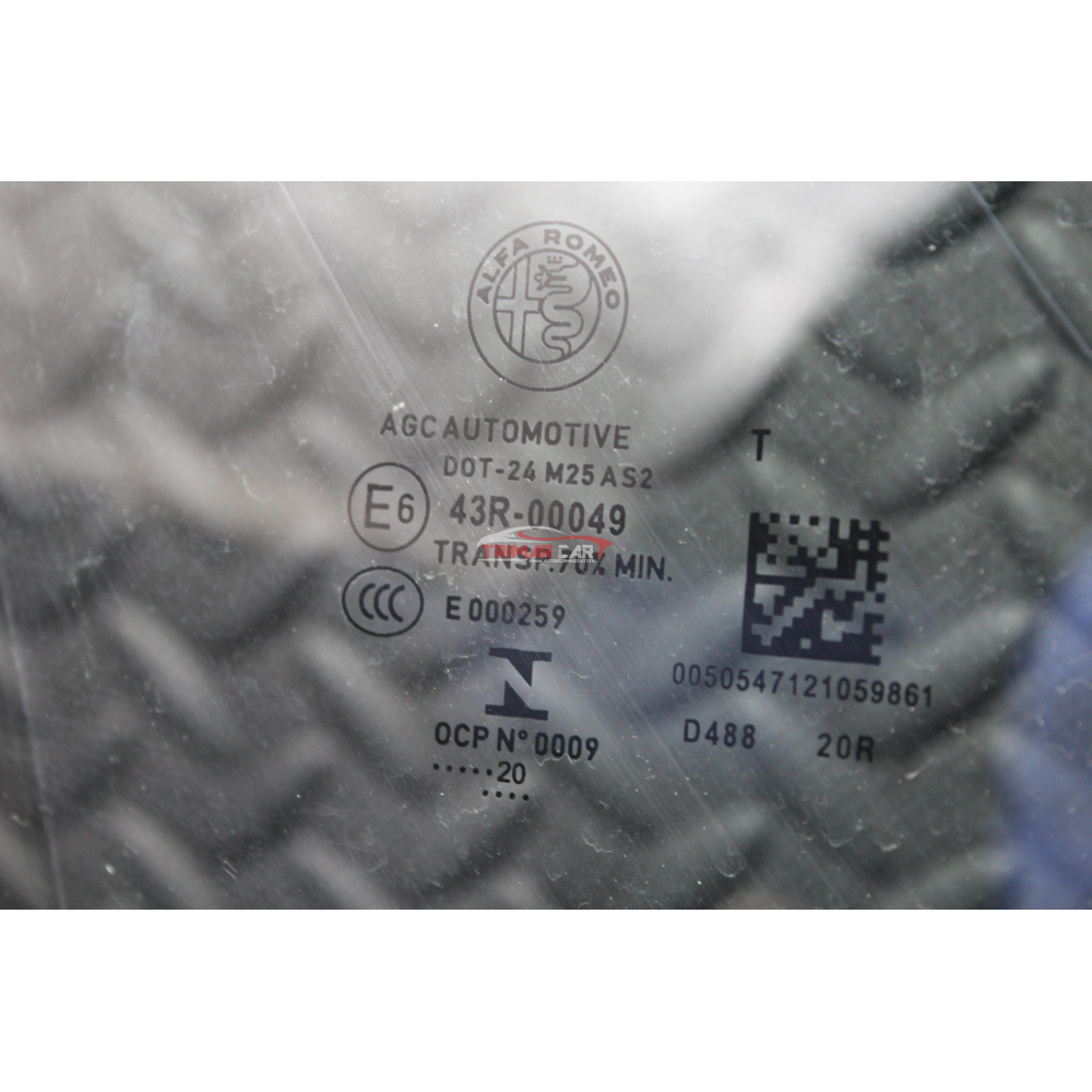 50547121 VETRO SCENDENTE PORTA ANTERIORE DESTRA ALFA ROMEO GIULIA 2 (952)(2015 >)