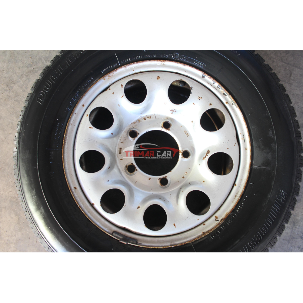 195R1594Q R15 CERCHIO SINGOLO IN FERRO COMPLETO DI GOMMA SUZUKI VITARA 1 (ET,TA)(1988-1999)