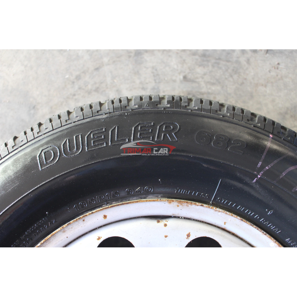 195R1594Q R15 CERCHIO SINGOLO IN FERRO COMPLETO DI GOMMA SUZUKI VITARA 1 (ET,TA)(1988-1999)