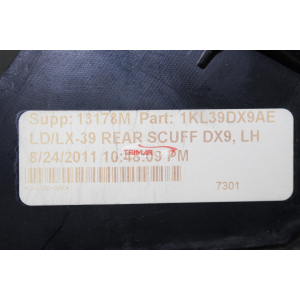 K1KL39DX9AE PROFILO BATTITACCO POSTERIORE SINISTRO LANCIA THEMA 2 (LX)(2011 >) 3.0D 239CV 176KW VM24D / EXF