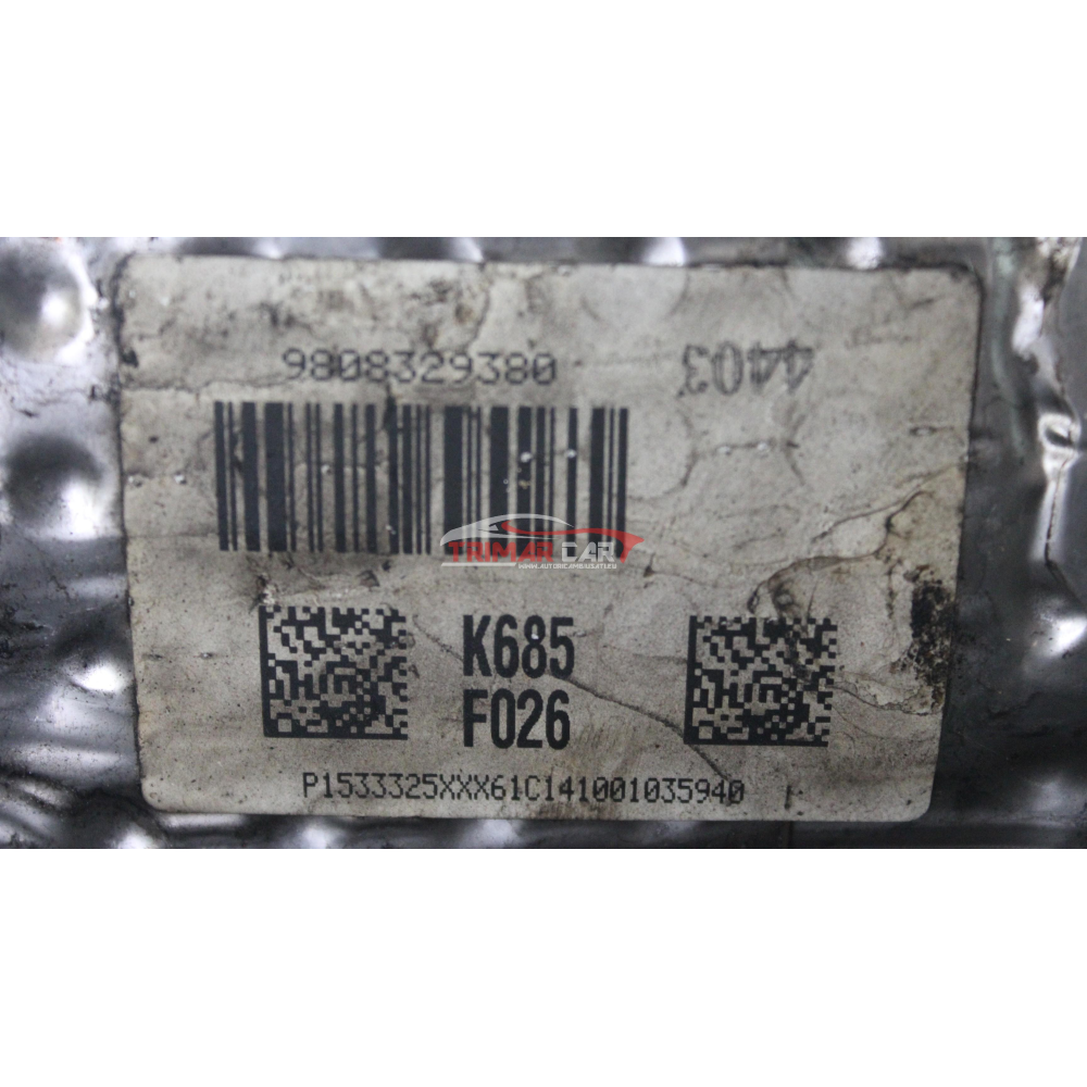 9808329380 FILTRO ANTIPARTICOLATO FAP PEUGEOT 2008 (CU)(2013 >) 1.6 HDI 92CV 68KW 9H06 9HP