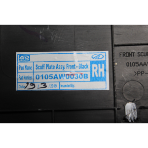 0105AW0030B PROFILO BATTITACCO ANTERIORE DESTRO MAHINDRA XUV500 (2011>)  2.2CRDE AWD "2021"