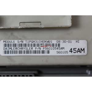 P56010545AM CENTRALINA BODY COMPUTER JEEP CHEROKEE 3 (KJ)(01-08) 2.8 CRD 150CV 110KW 4X4 ENF VM31C