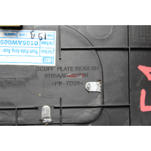 0105AW0050B PROFILO BATTITACCO POSTERIORE DESTRO MAHINDRA XUV500 (2011>) 2.2CRDE AWD "2021"