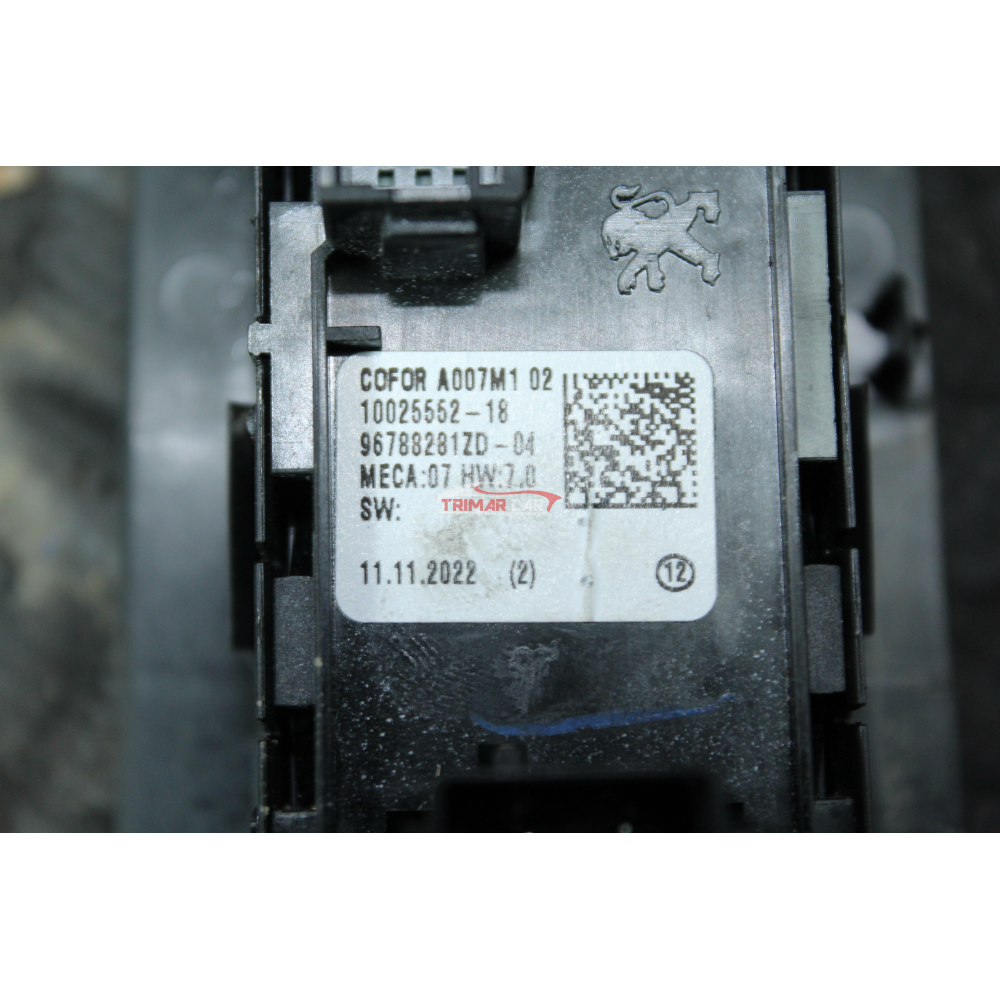 96788281ZD PULSANTIERA ALZAVETRO ANTERIORE SX SINISTRA OPEL MOKKA B (2020>) 1.2 96KW 131KW HN05