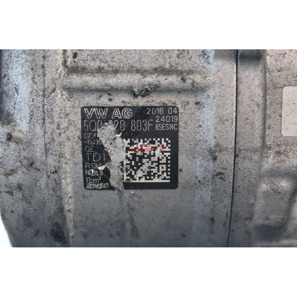5Q0820803F COMPRESSORE AC CLIMA AUDI A3 CABRIOLET (8V7,8VE)(2013 >) 2.0 TDI 150CV 110KW CRLB