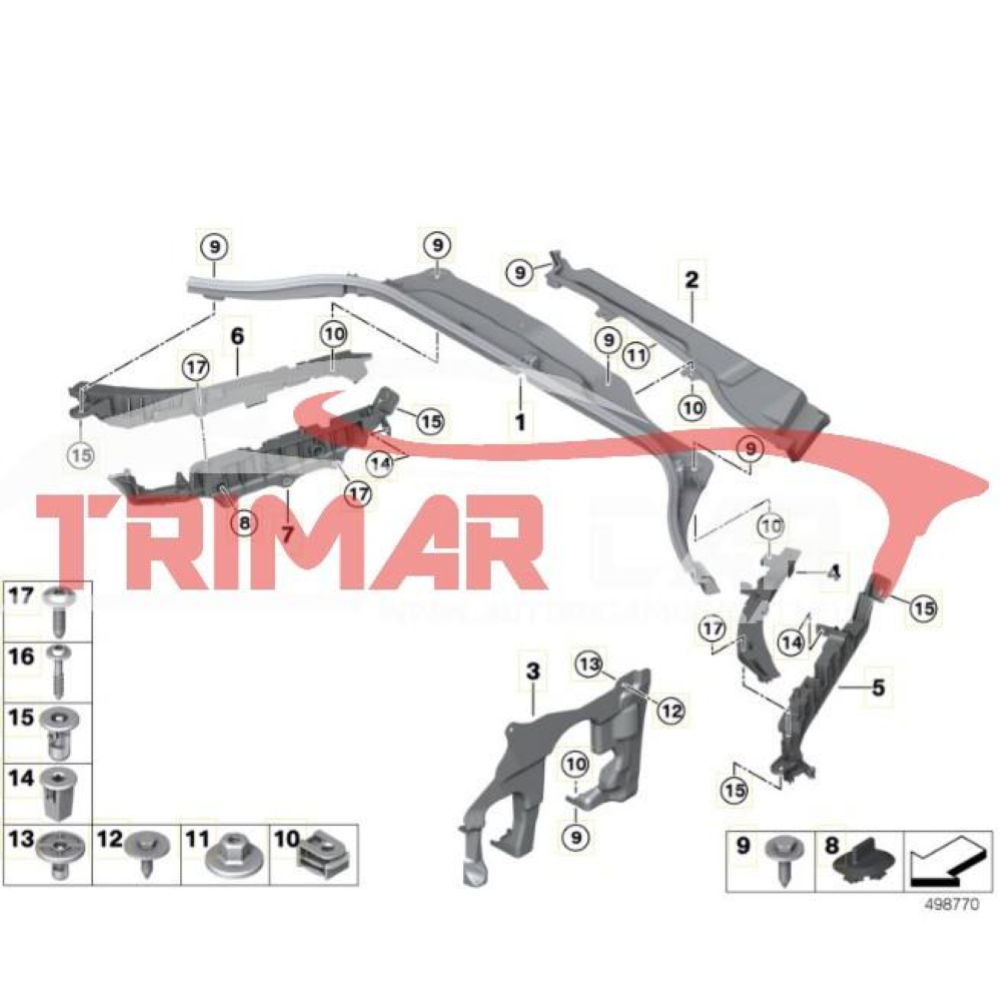 61138791287 MODANATURA MOTORINO TERGICRISTALLI SINISTRA BMW X3 (G01)(2017 >) XDRIVE 20D MILD-HYBRID 190CV 140KW B47D20B