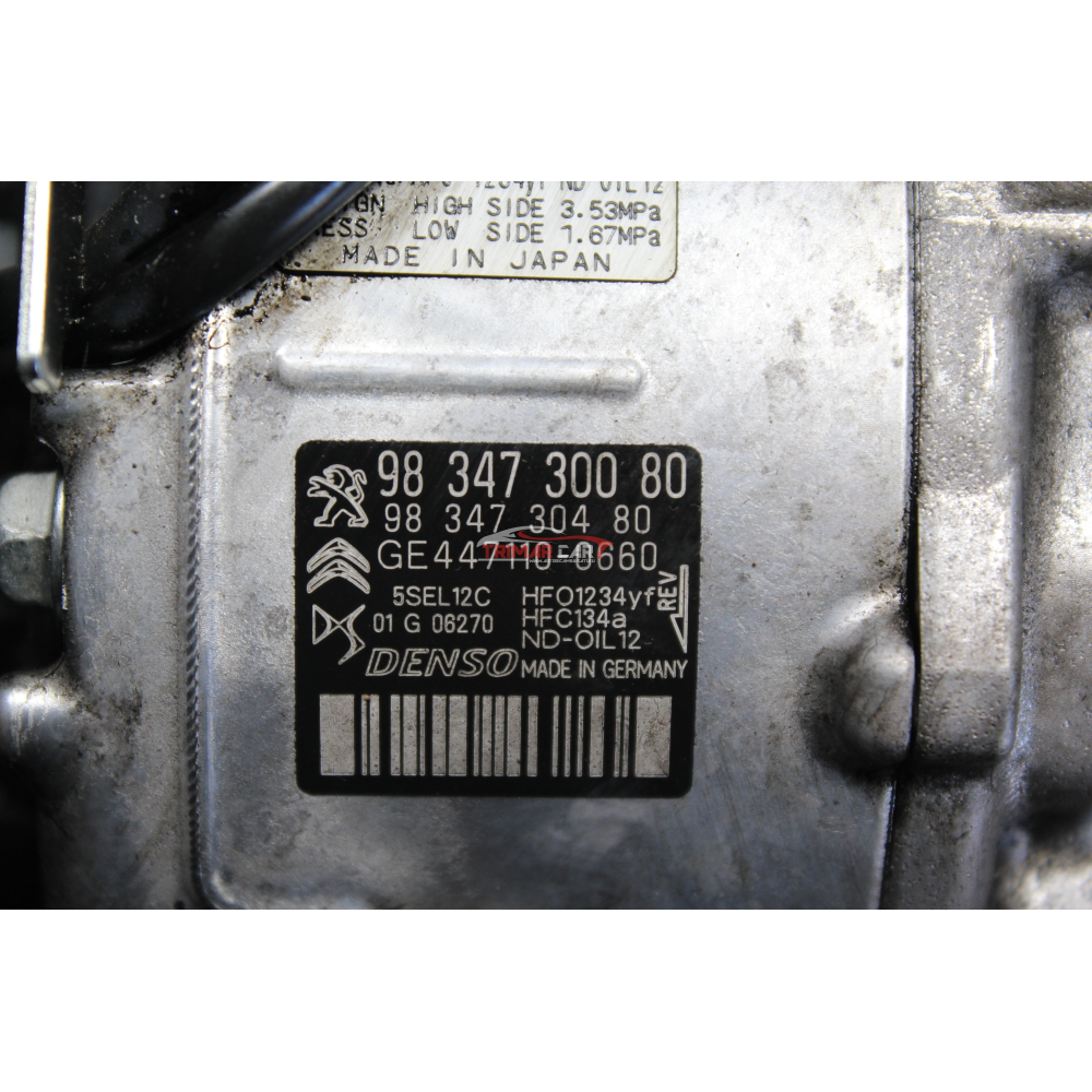 9834730080 447110-0660 COMPRESSORE AC CLIMA PEUGEOT 2008 II