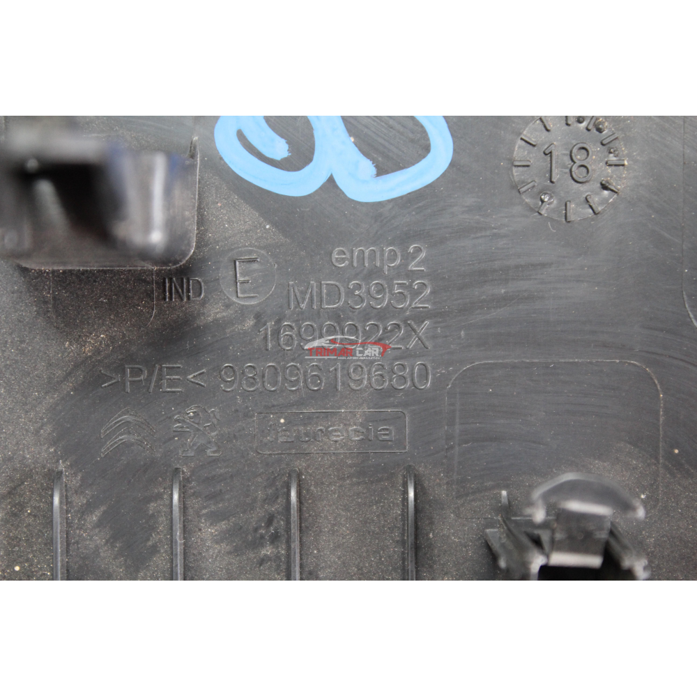 9809619680 COPERCHIO COVER CERNIERA SEDILE ANTERIORE SINISTRO PEUGEOT 3008 SUV (2016 >) 2.0 BlueHDi 180 177CV 130KW AH01 // EHZ