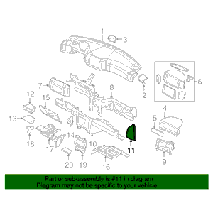PANNELLO IN PLASTICA LATO DESTRO JEEP GRAND CHEROKEE 3 (WH) (05-11) 5HU58XDHAM