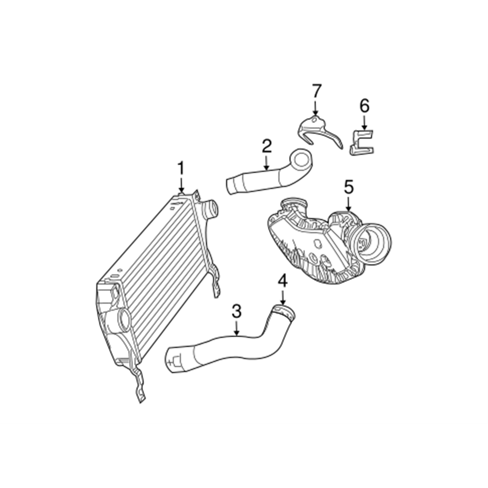 55037962AA TUBO MANICOTTO INTERCOOLER TURBO JEEP GRAND CHEROKEE 3 (WH