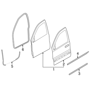 KIT MODANATURE CROMATE SPORTELLI 4PZ JEEP GRAND CHEROKEE 3 WH (05-11) 55078160AA
