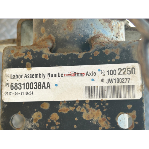 68310038AA PONTE ASSALE POSTERIORE DIFFERENZIALE JEEP WRANGLER 4 IV (JL) 2020 RUBICON COME NUOVO 2.2 MULTIJET