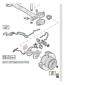 COPPIA SUPPORTO BASETTA PINZA FRENO POSTERIORE DX SX PEUGEOT 308 2 [13>>] 1.6HDI