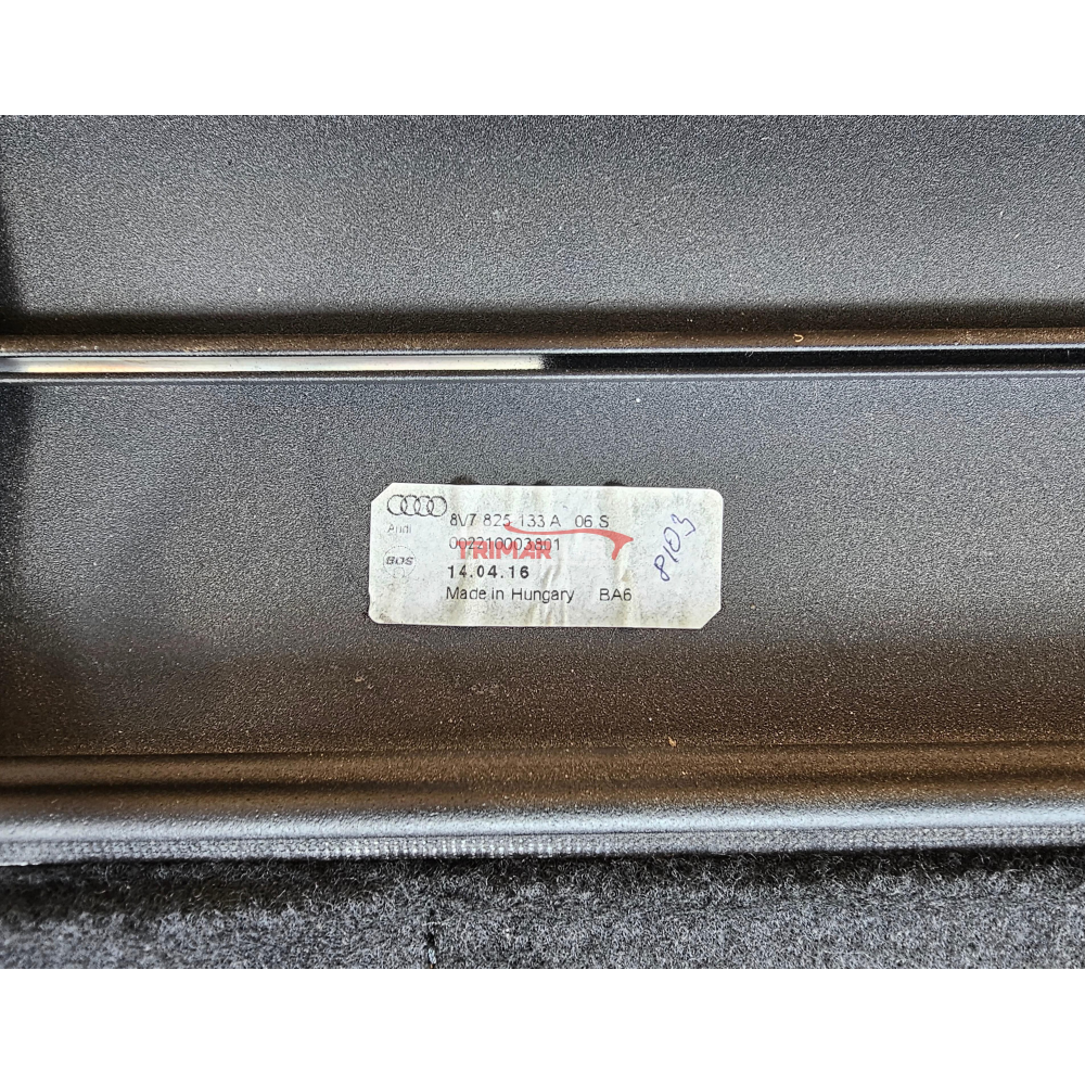 8V7825133A MENSOLA CAPPELLIERA COPERTURA CAPOTE * AUDI A3 CABRIOLET (8V7,8VE)(2013 >) 2.0 TDI 150CV 110KW CRLB