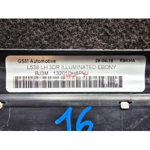 R8KHA BJ32-13201-BB PROFILO BATTITACCO ANTERIORE SINISTRO LUMINOSO LAND ROVER RANGE ROVER EVOQUE (L538)(2016 >)