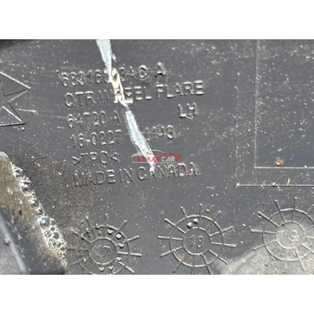 K68316003AC FASCIONE PASSARUOTA POSTERIORE SINISTRO JEEP CHEROKEE 5 (KL)(2019 >) 2.2 CRD 200CV 147KW 55280575