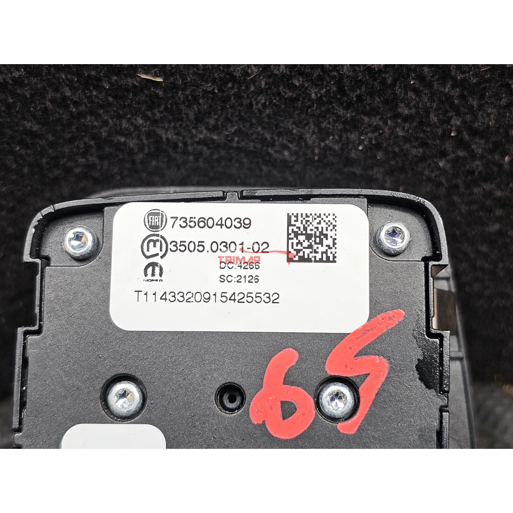 735604039 INTERRUTTORE PULSANTE BLOCCAGGIO DIFFERENZIALE JEEP RENEGADE (BU)(2014 >)