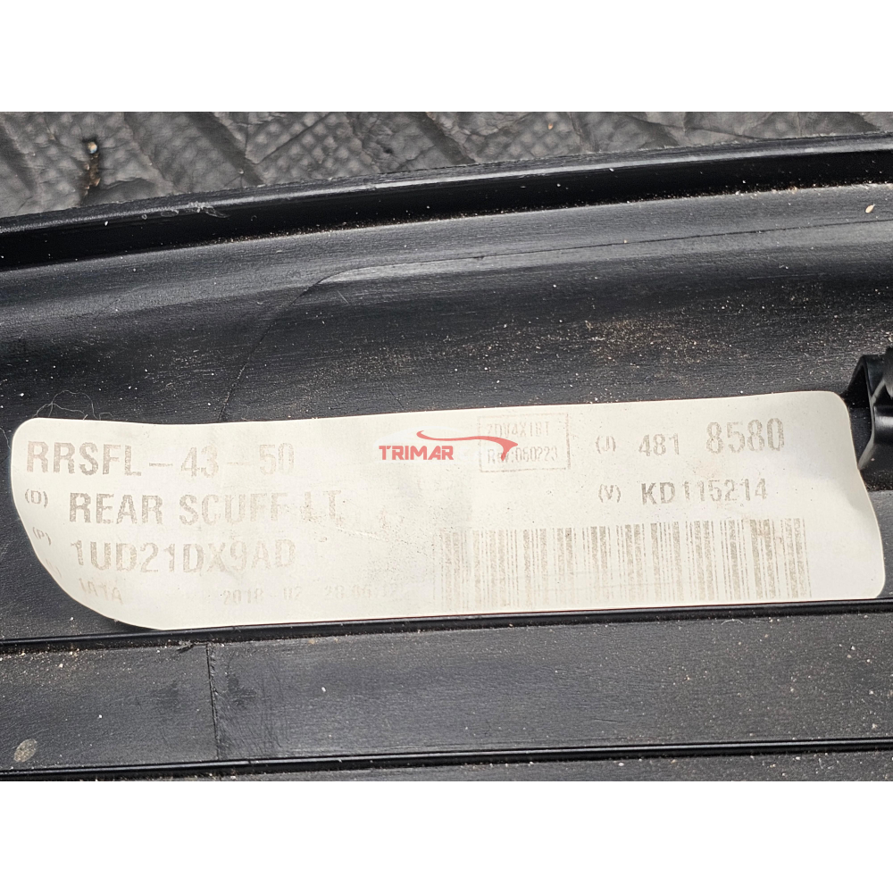 K1UD21DX9AD PROFILO BATTITACCO POSTERIORE SINISTRO JEEP CHEROKEE 5 (KL)(2019 >) 2.2 CRD 200CV 147KW 55280575