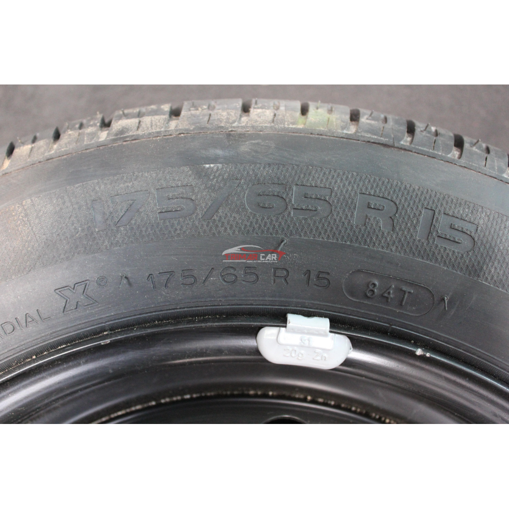 175/65R15 KIT CERCHIO RUOTA DI SCORTA NUOVO MICHELIN FIAT GRANDE PUNTO (199)(05-12)