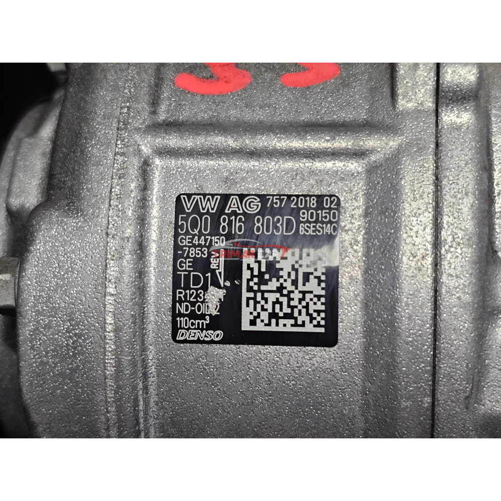 5Q0816803D COMPRESSORE AC CLIMA SEAT VW SKODA