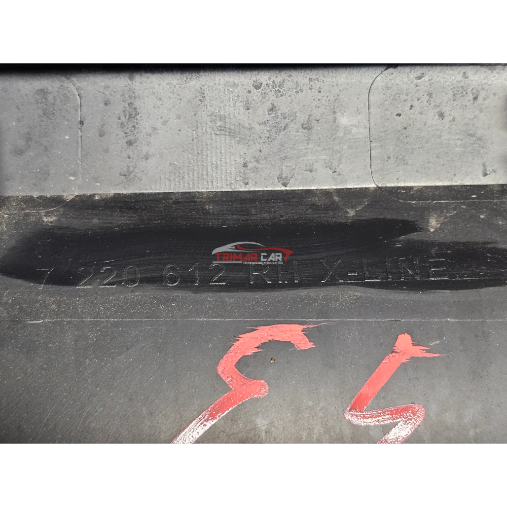 51137205782 FASCIONE PASSARUOTA POSTERIORE DESTRO BMW X3 (F25)(2010-2017) xDrive 30D 258CV 190KW N57D30A