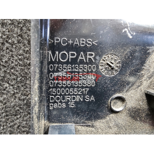 07356135300 CORNICE PLANCIA TUNNEL LEVA CAMBIO FRENO A MANO ELETTRICO FIAT 500X (334)(2014 >)