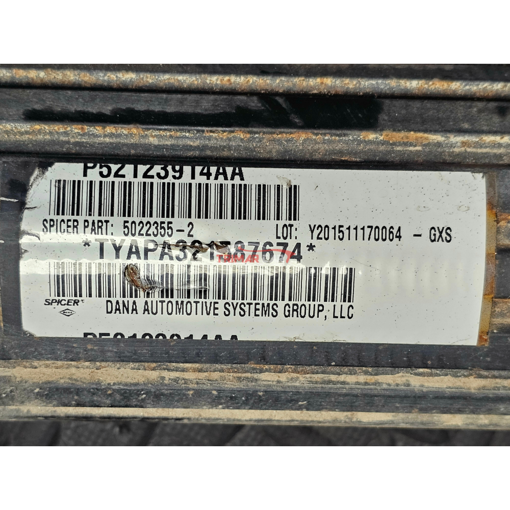 P52123914AA ALBERO DI TRASMISSIONE POSTERIORE JEEP WRANGLER 3 (JK)(2007-2018) 3.6 V6 ERB 2017