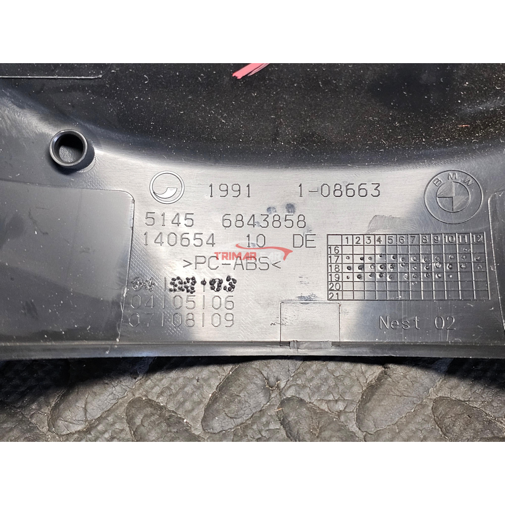 51456843858 COPERTURA PIANTONE STERZO SUPERIORE BMW X1 (F48)(2019) XDRIVE18D 110KW 150CV B47C20B